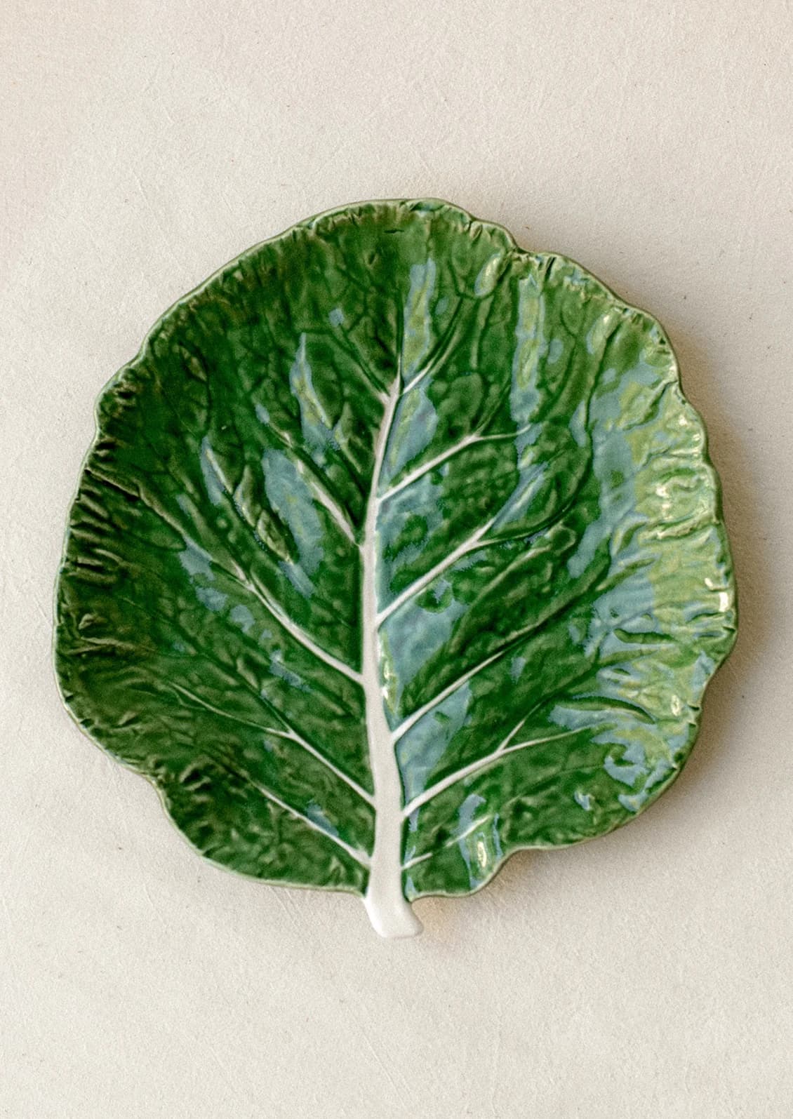 Cabbage Leaf Salad Plate by Creative Co Op