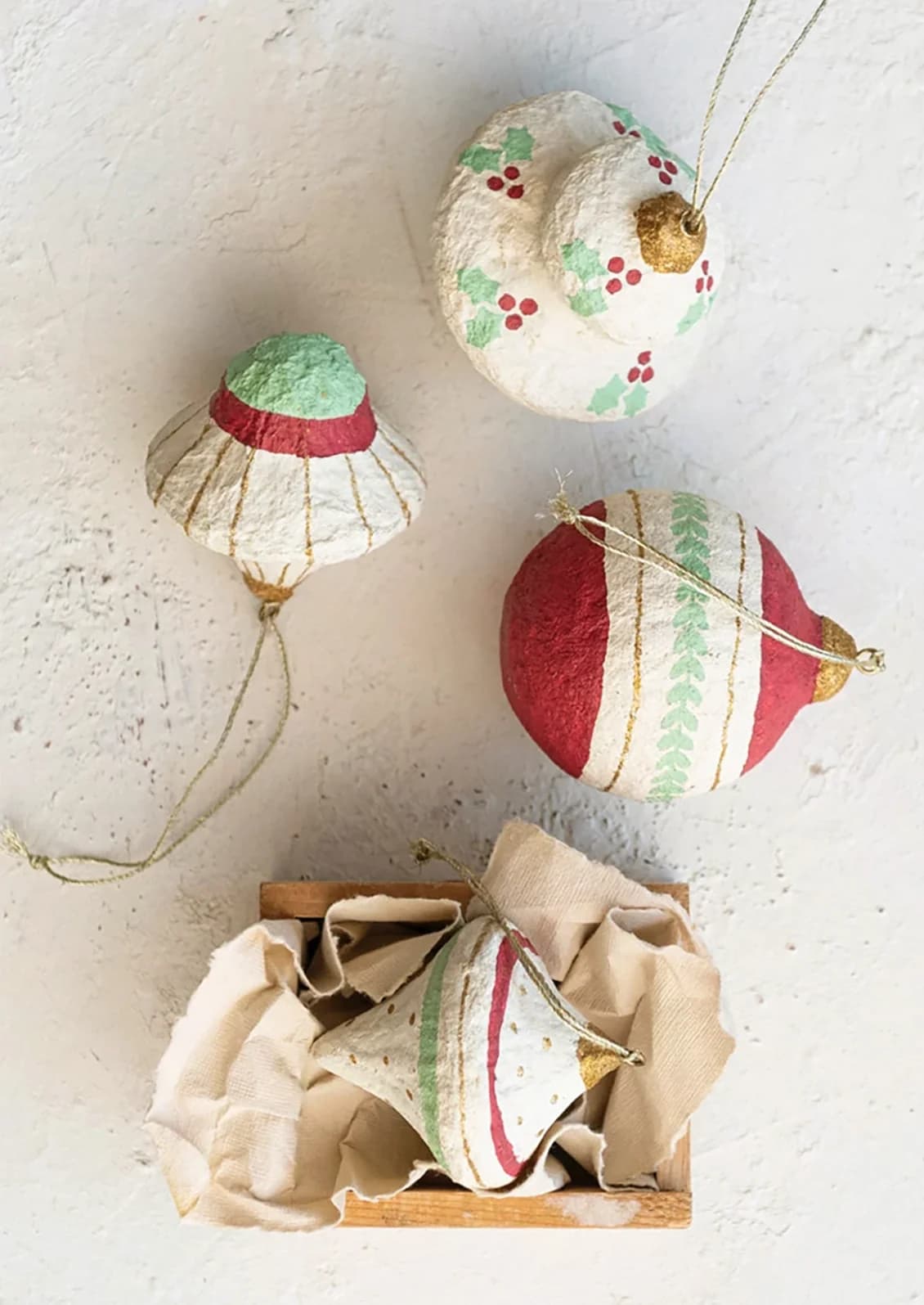 Festive Paper Maché Ornament by Creative Co Op