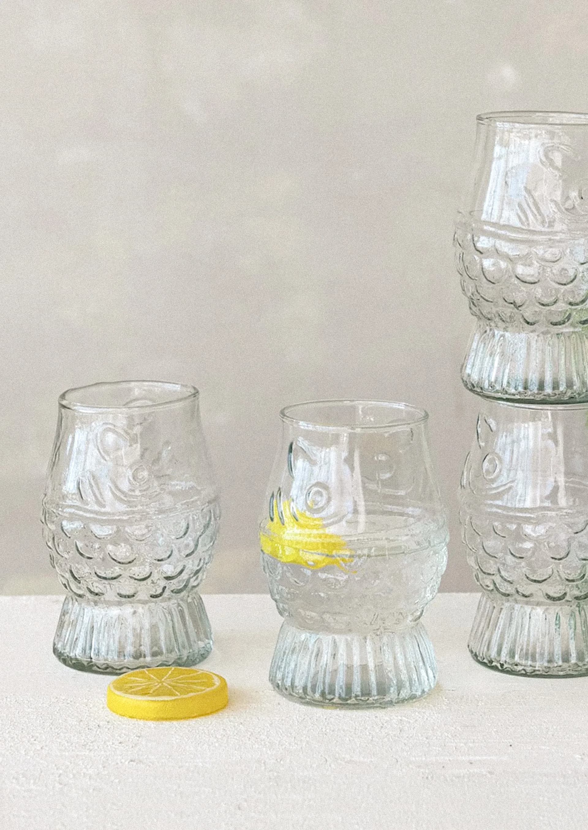 Koi Drinking Glass by Creative Co Op
