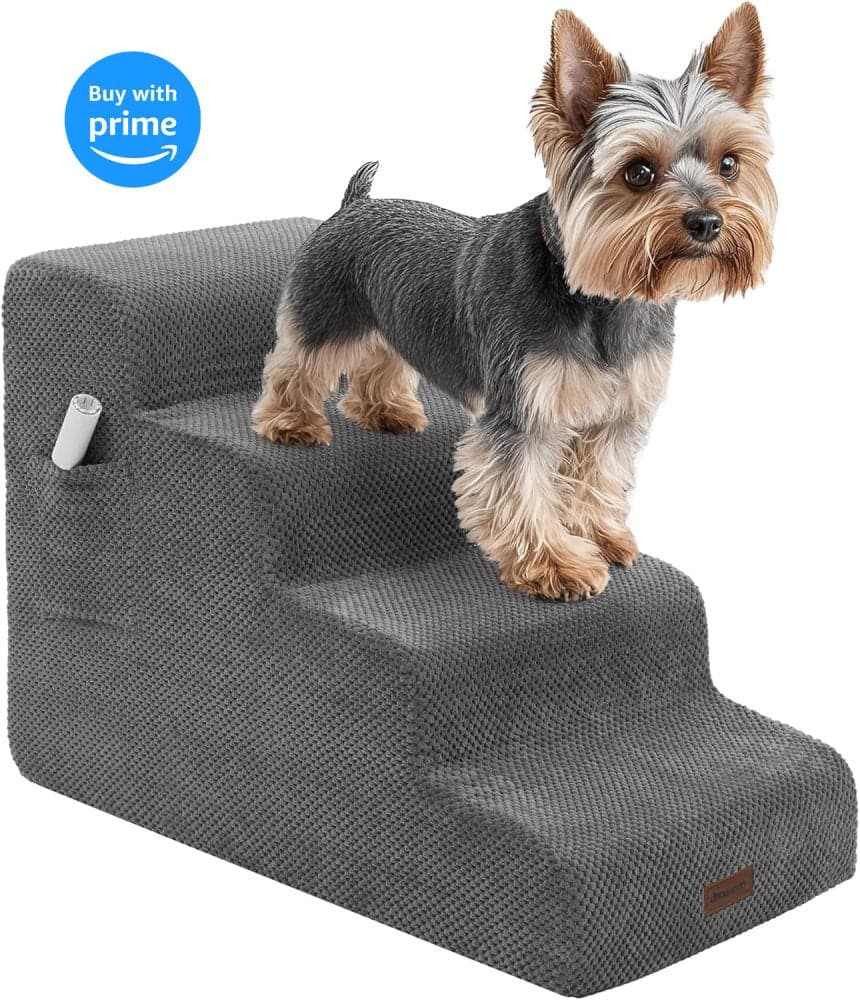 Deconovo Dog Stairs for Small Dogs, Pet Stairs Dog Ramp with Removable, Washable Cover and Non-Slip Floor by Deconovo
