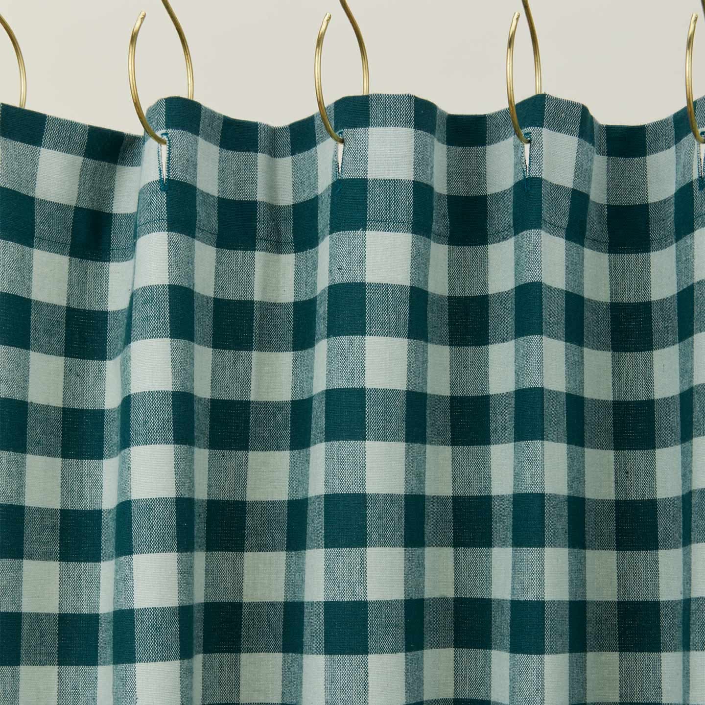 Essential Gingham Shower Curtain - Sky/Peacock by Hawkins New York