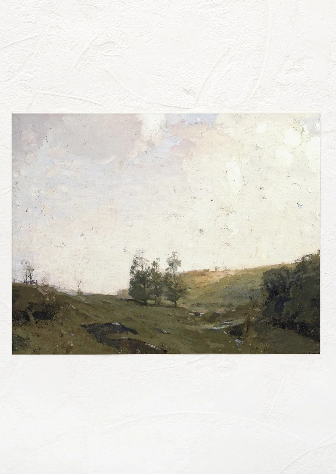 Clouds Over The Hill Print by Hyggely