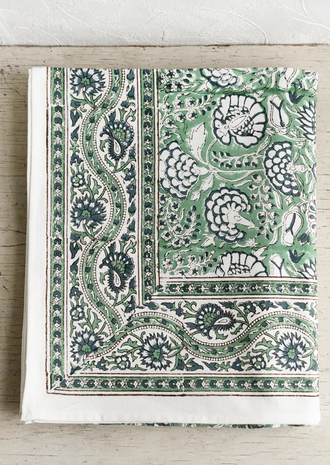 Dona Block Printed Tablecloth by Indaba