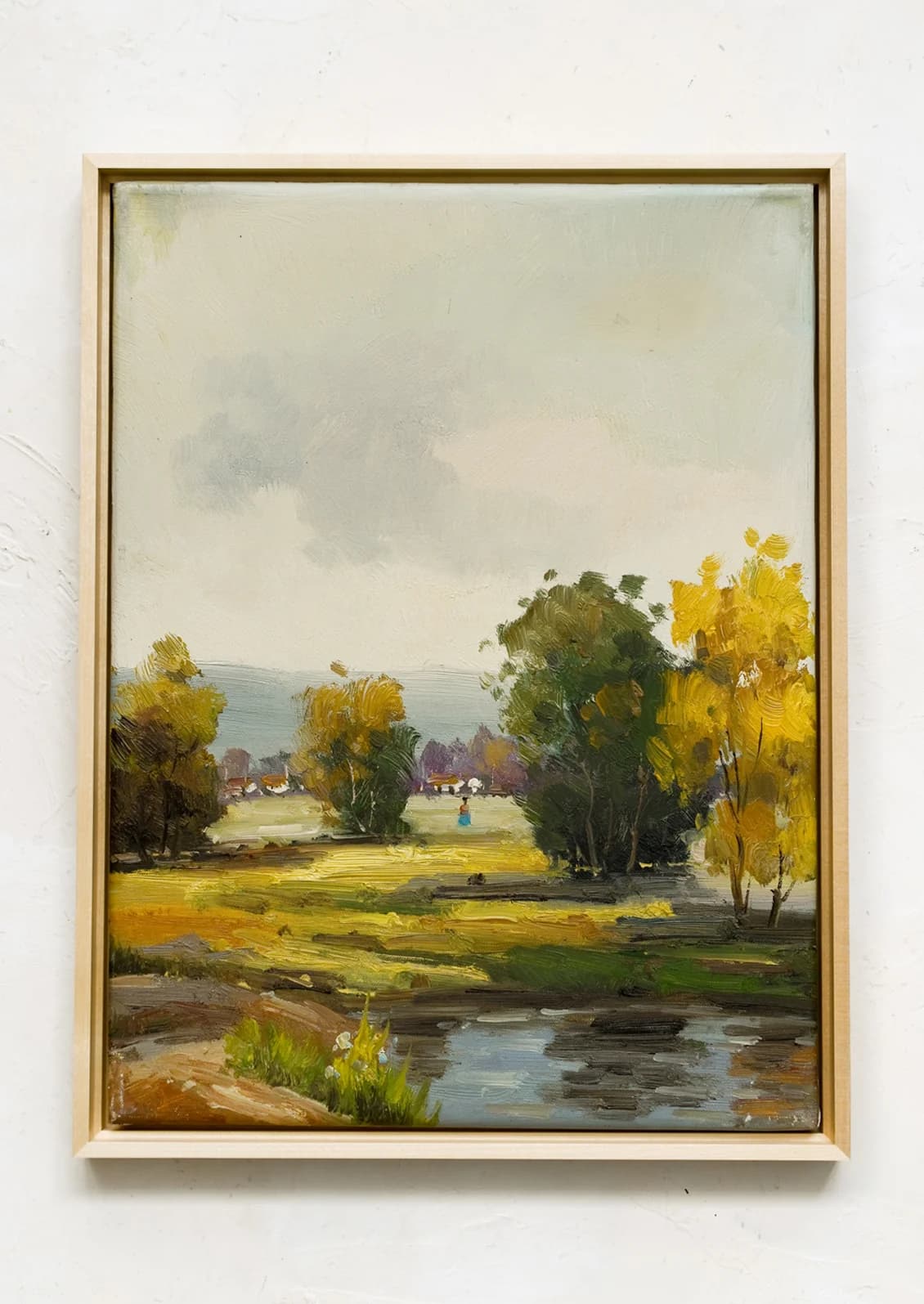 Framed Oil Landscape Painting, Vista V by Kammy & Co