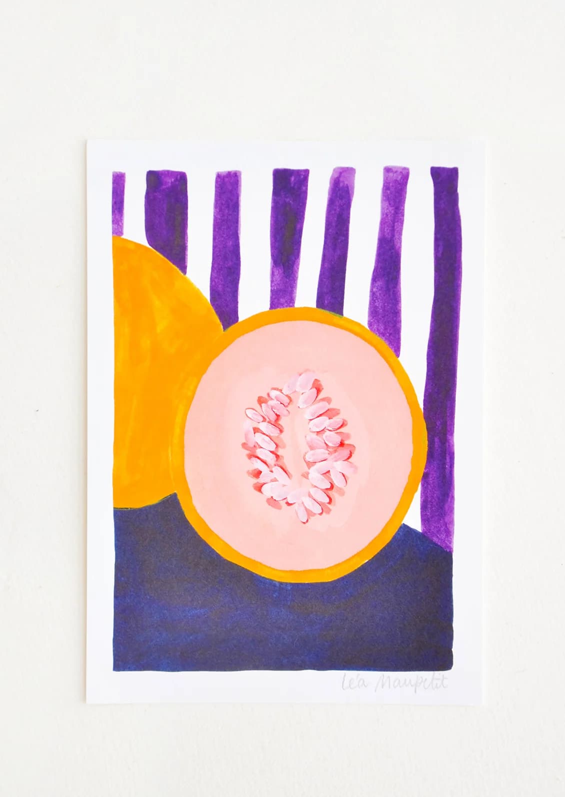 Melon Still Life Print by Le Mau Petit