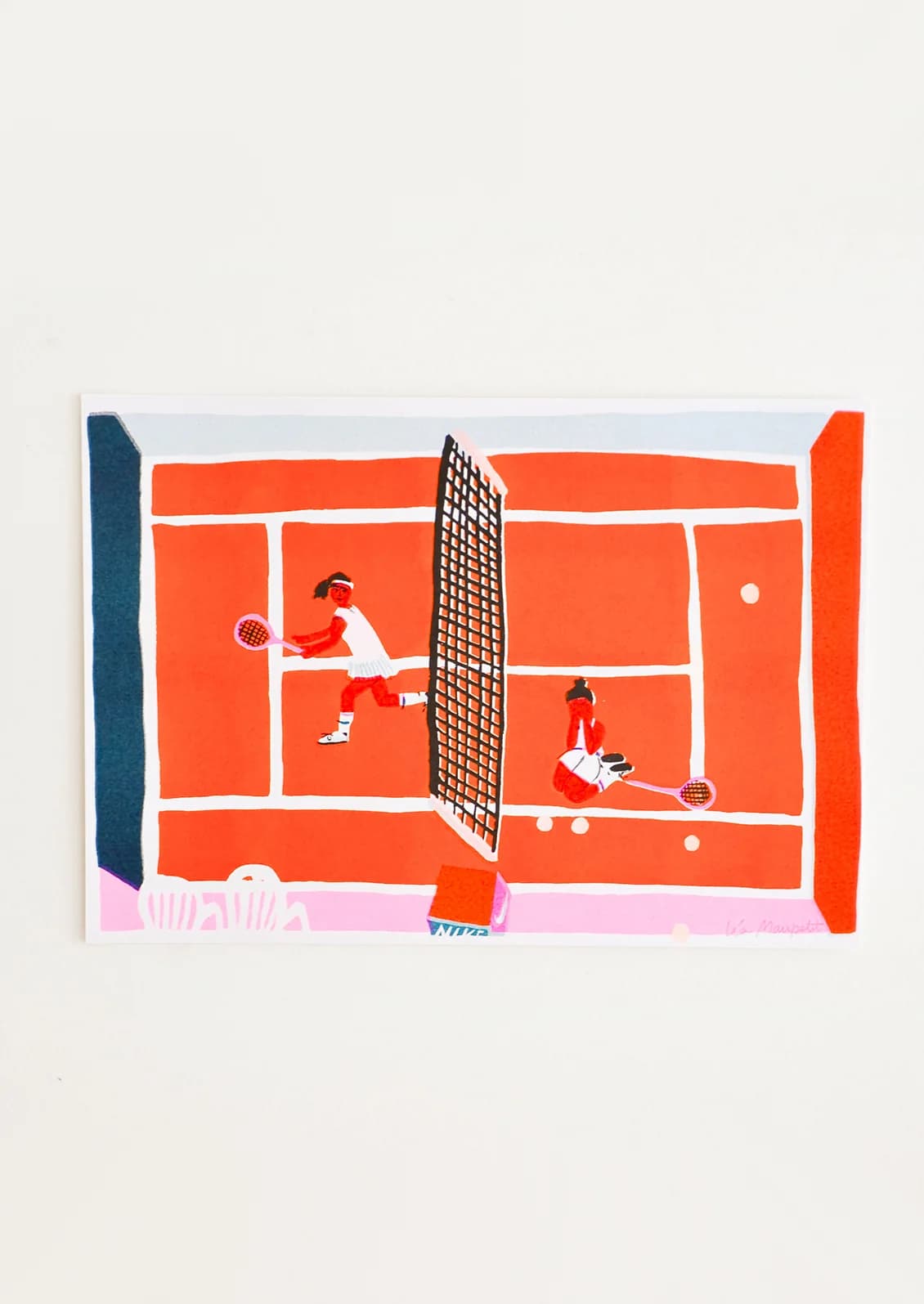 Tennis Game Print by Le Mau Petit