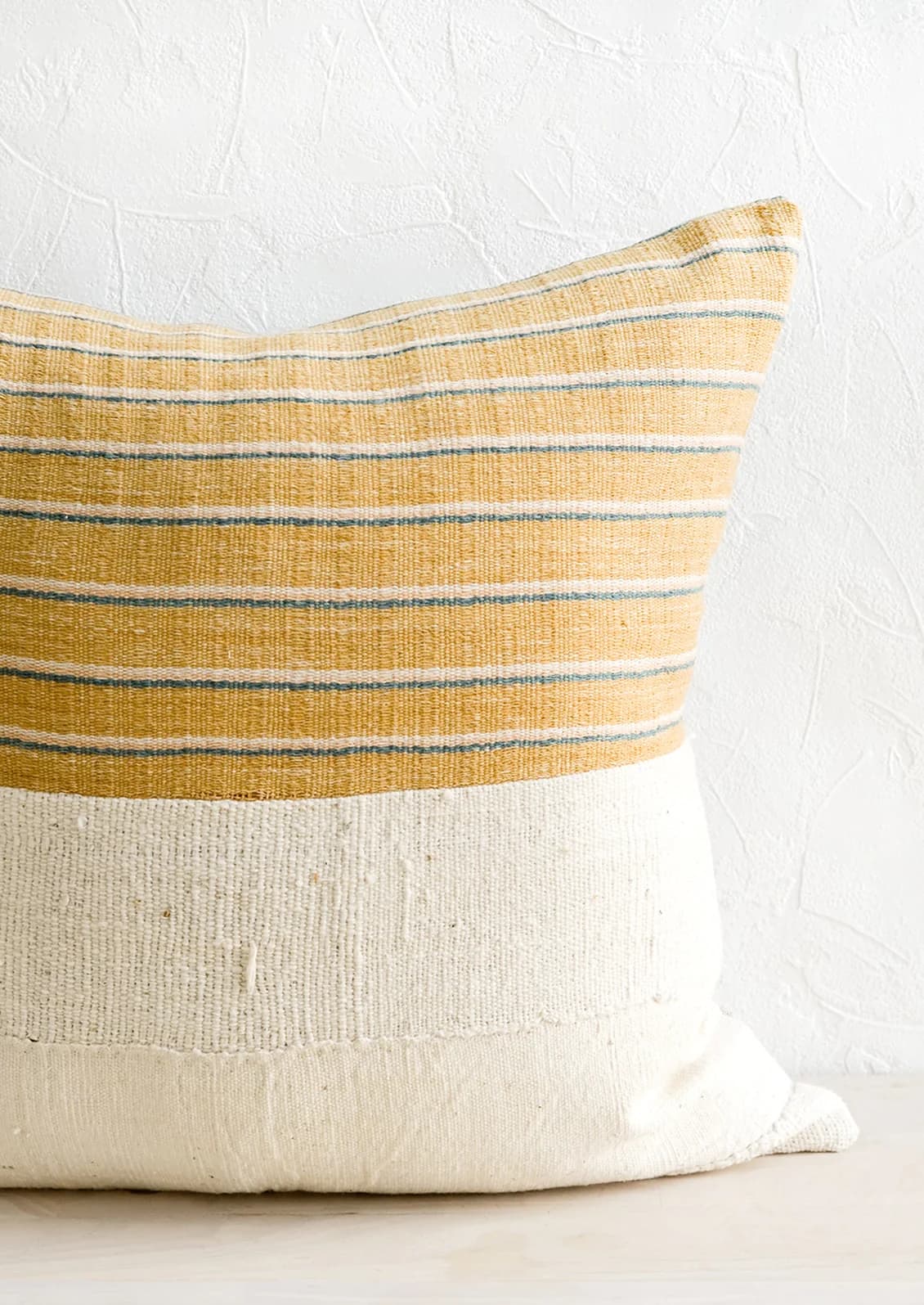Karen Stripe Pillow in Goldenrod Multi by Leif