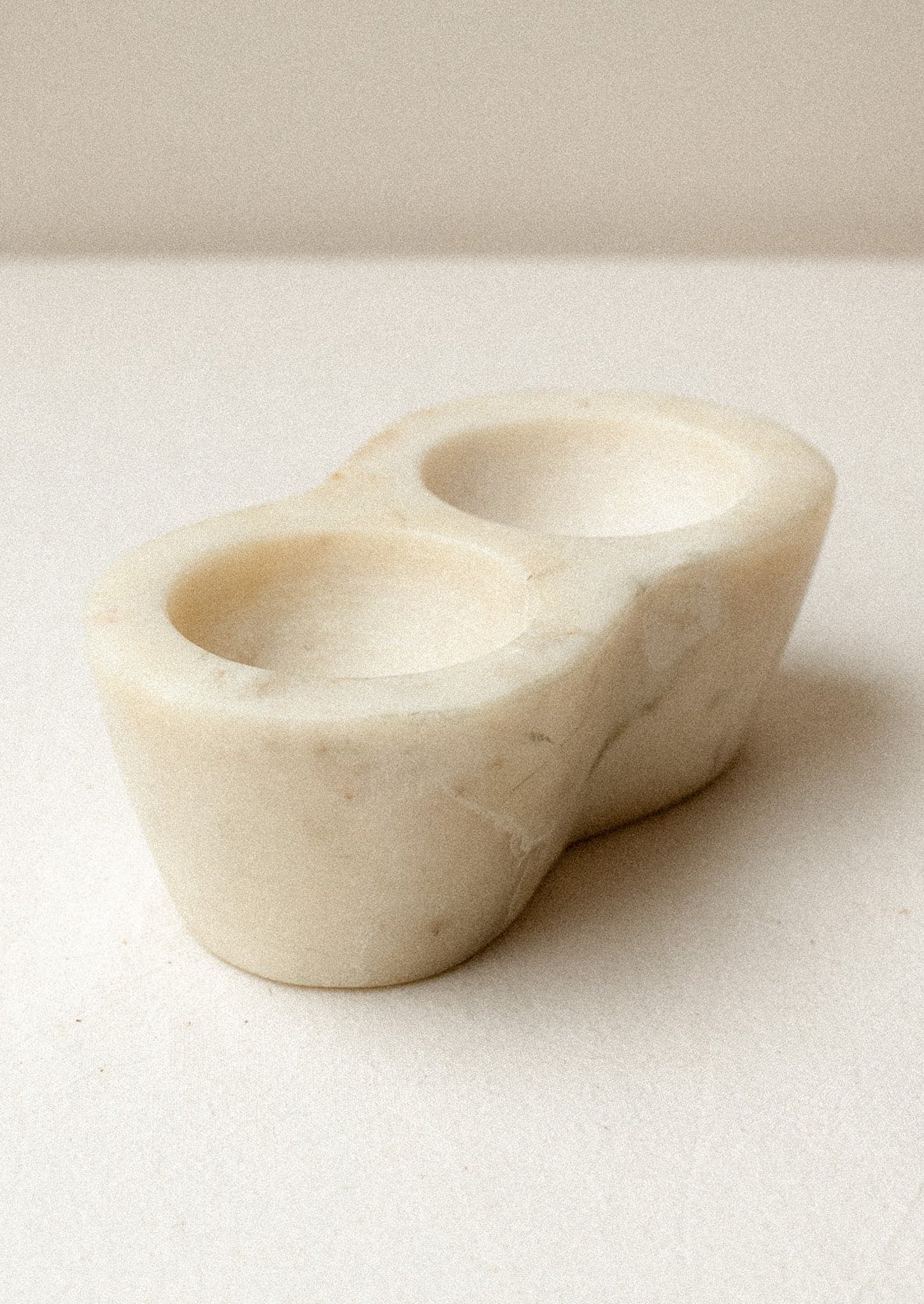 Marble Double Salt Cellar by Leif