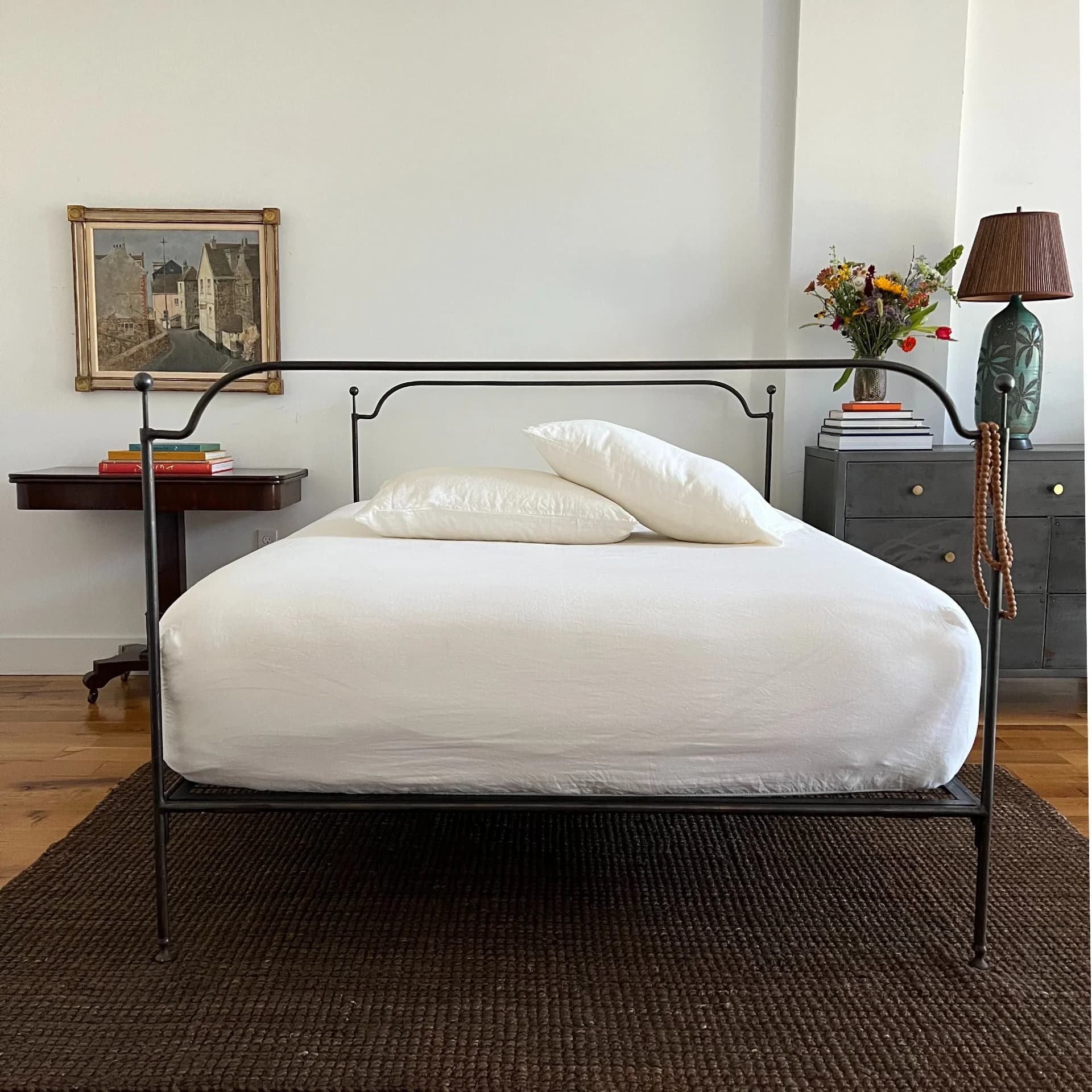 Organic Ivory Linen Fitted Sheet by Linoto