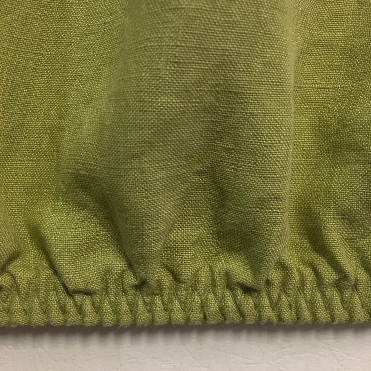 Sale Golden Green Linen Fitted Sheet by Linoto