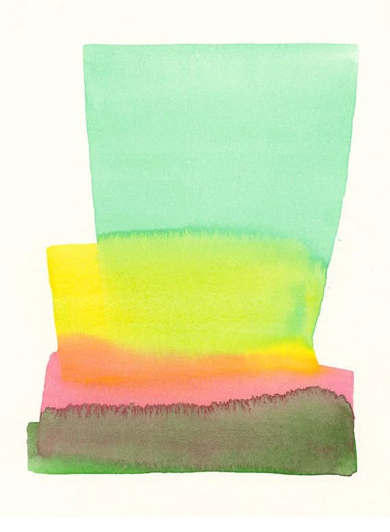 Green, Pink & Gold Combination by Malissa Ryder