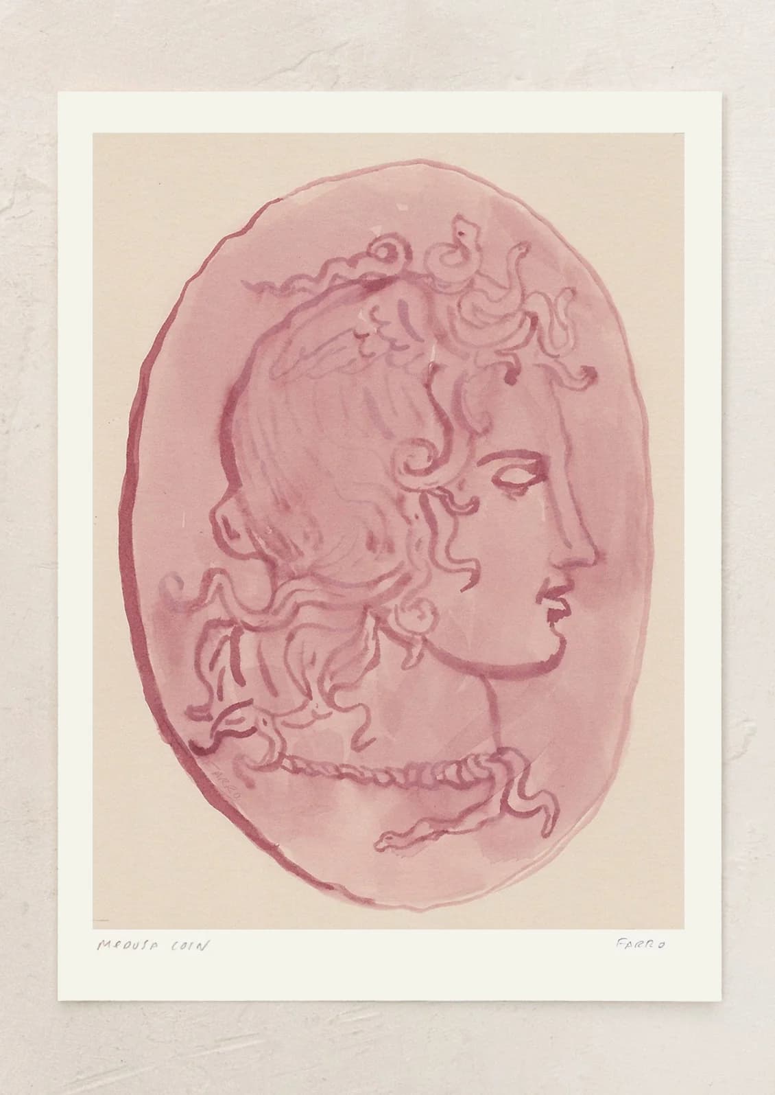 Medusa Coin Print by Michelle Farro