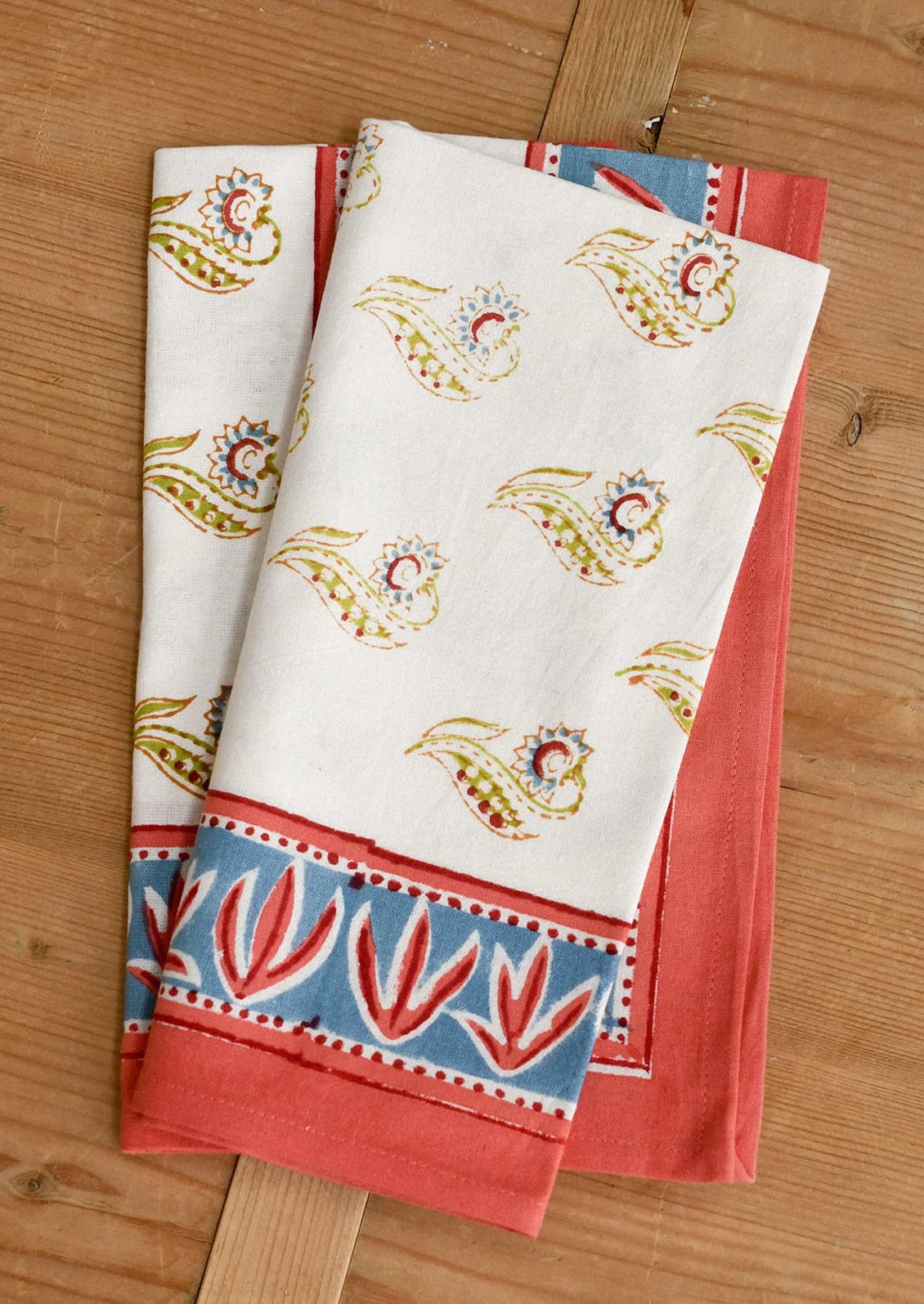 Zania Cotton Napkin Set by Natural Habitat