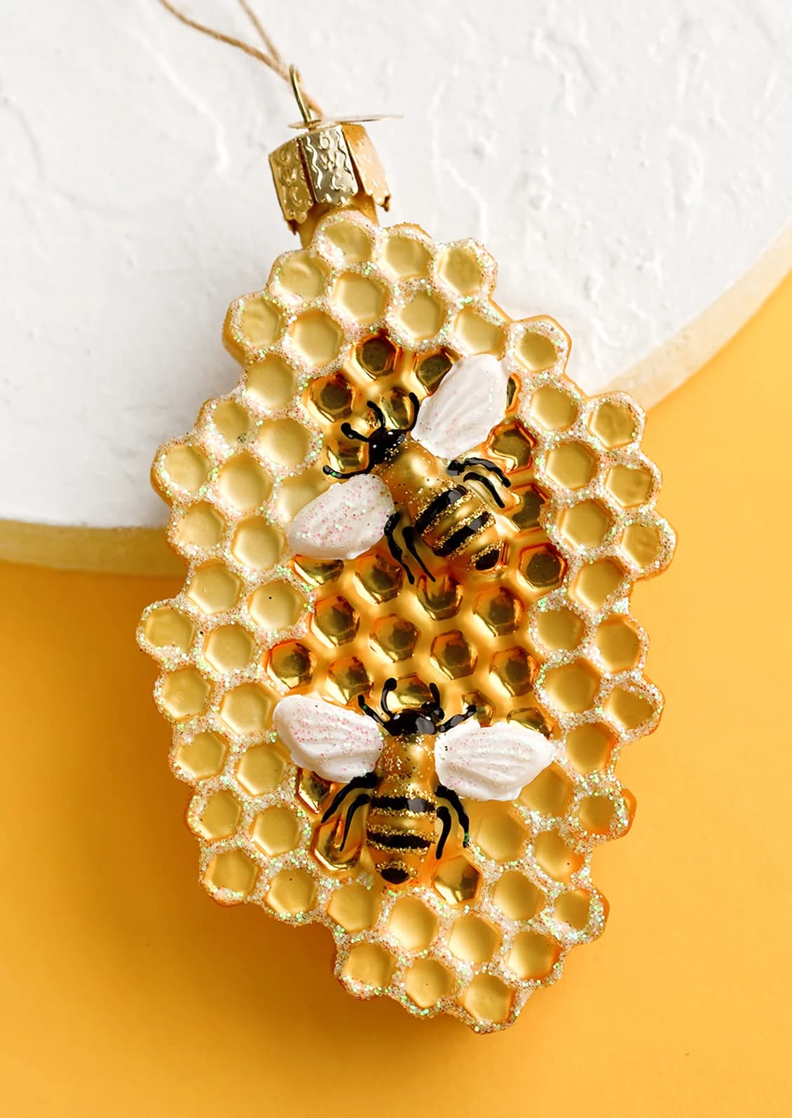 Bees On Honeycomb Ornament by Old World Christmas
