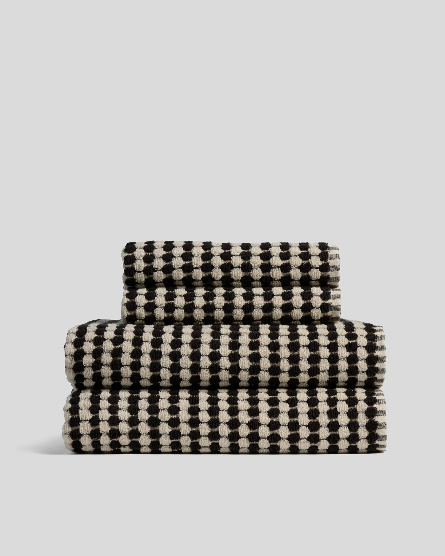 2+2 Organic Mosaic Bath Bundle - Natural and Onyx by Parachute Home
