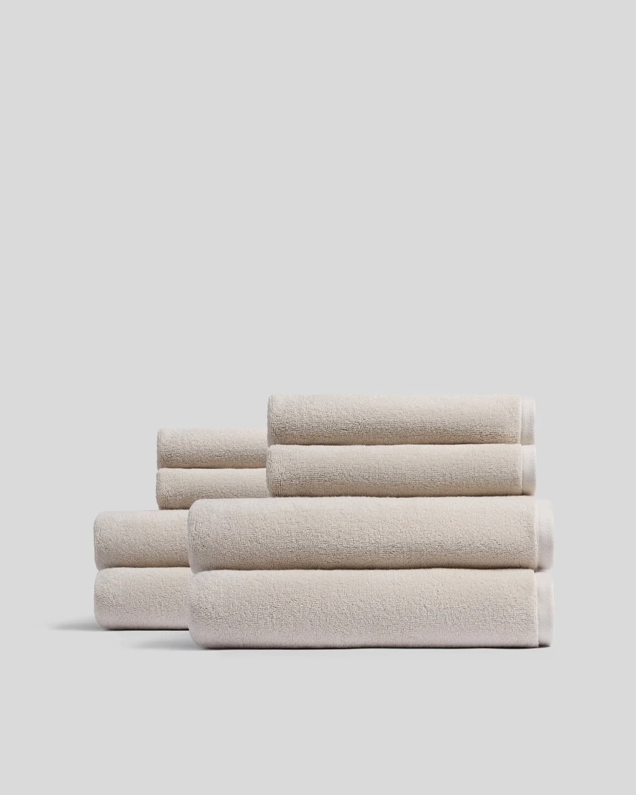 4+4 Organic Plush Bath Bundle - Bone by Parachute Home