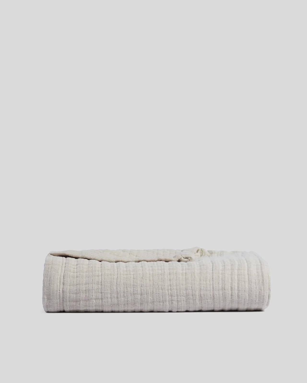 Cloud Linen Gauze Throw (Bone) by Parachute Home
