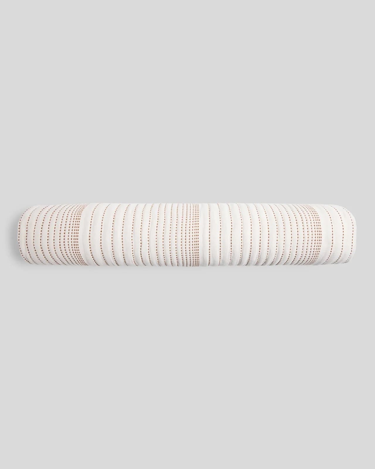 Hand Stitched Bolster Pillow Cover - FINAL SALE (Cream and Tobacco) by Parachute Home