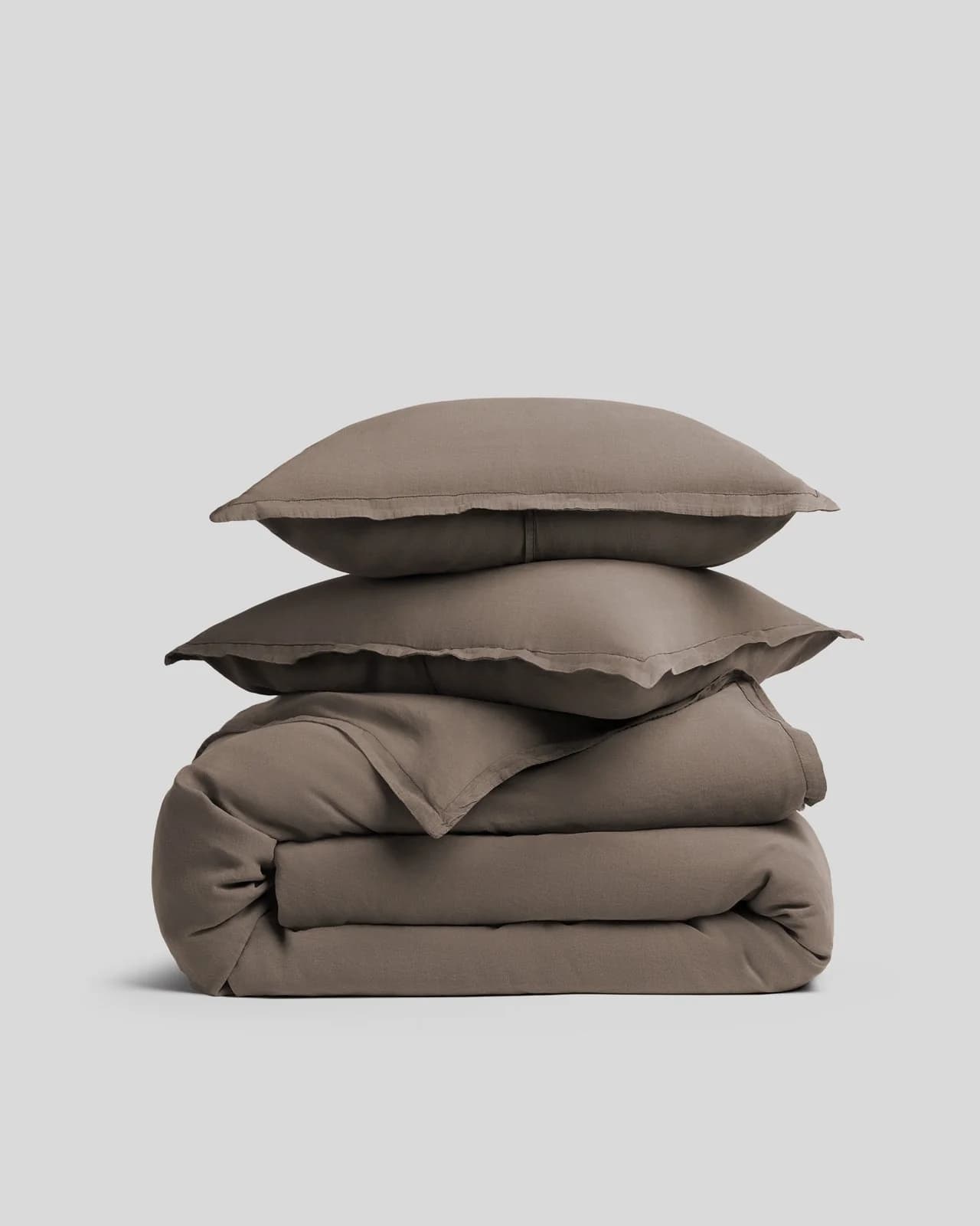 Linen Tencel Duvet Cover Set - Warm Grey K/CK by Parachute Home