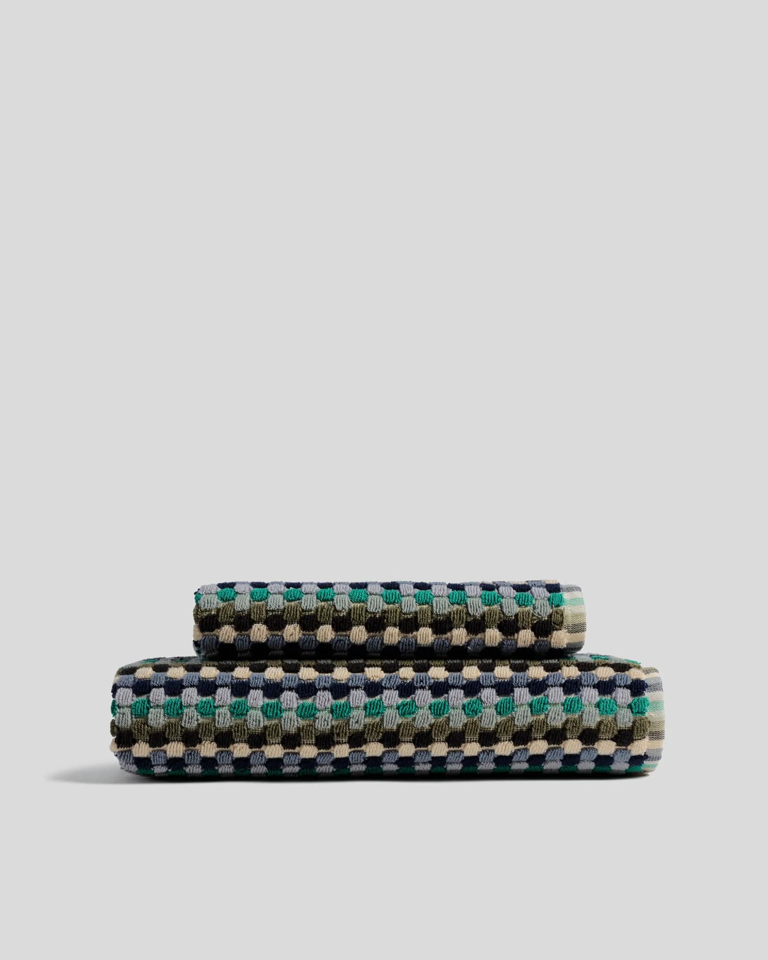 Organic Cotton Mosaic Towels (Sea) by Parachute Home