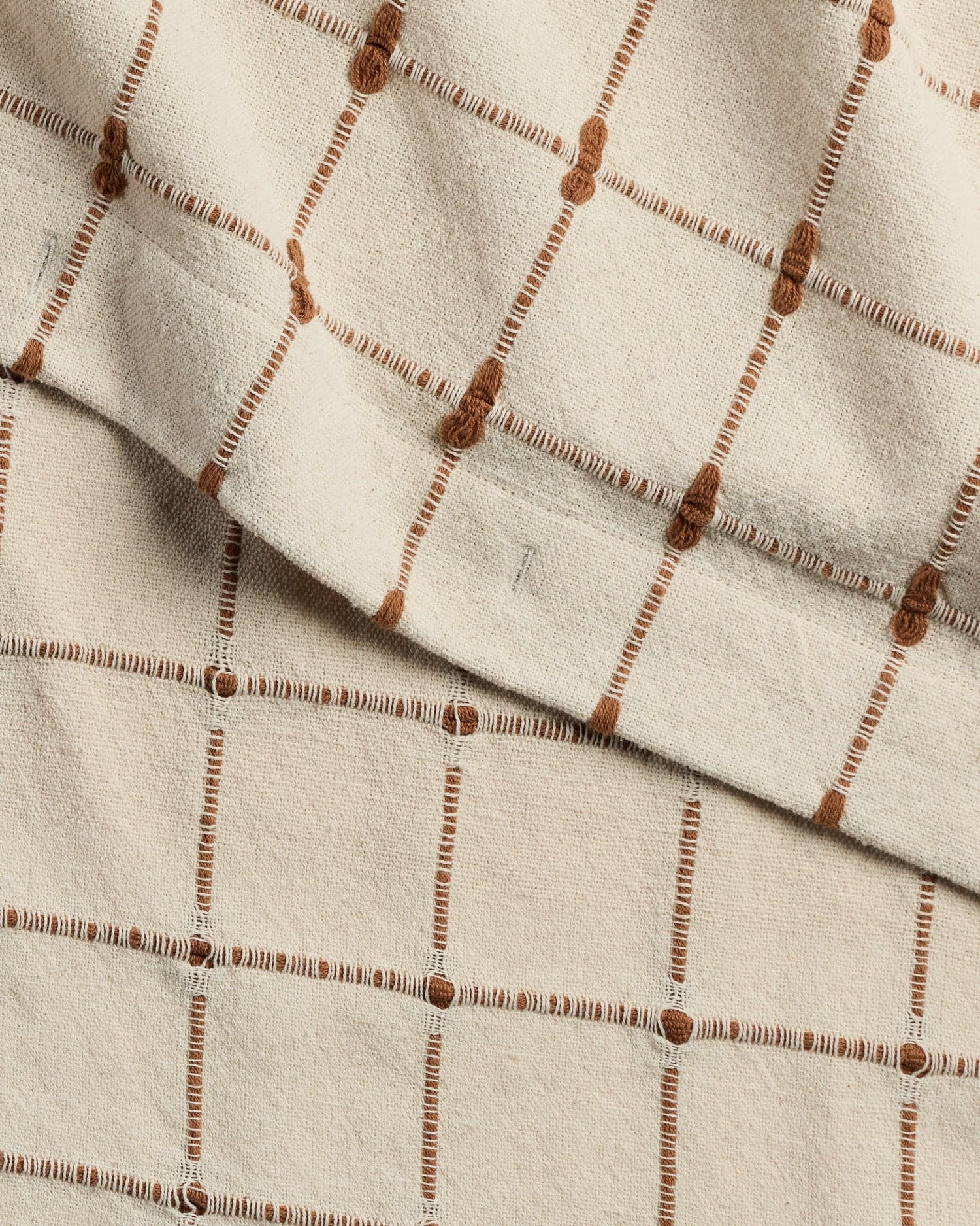 Organic Oasis Shower Curtain (Natural and Tobacco) by Parachute Home