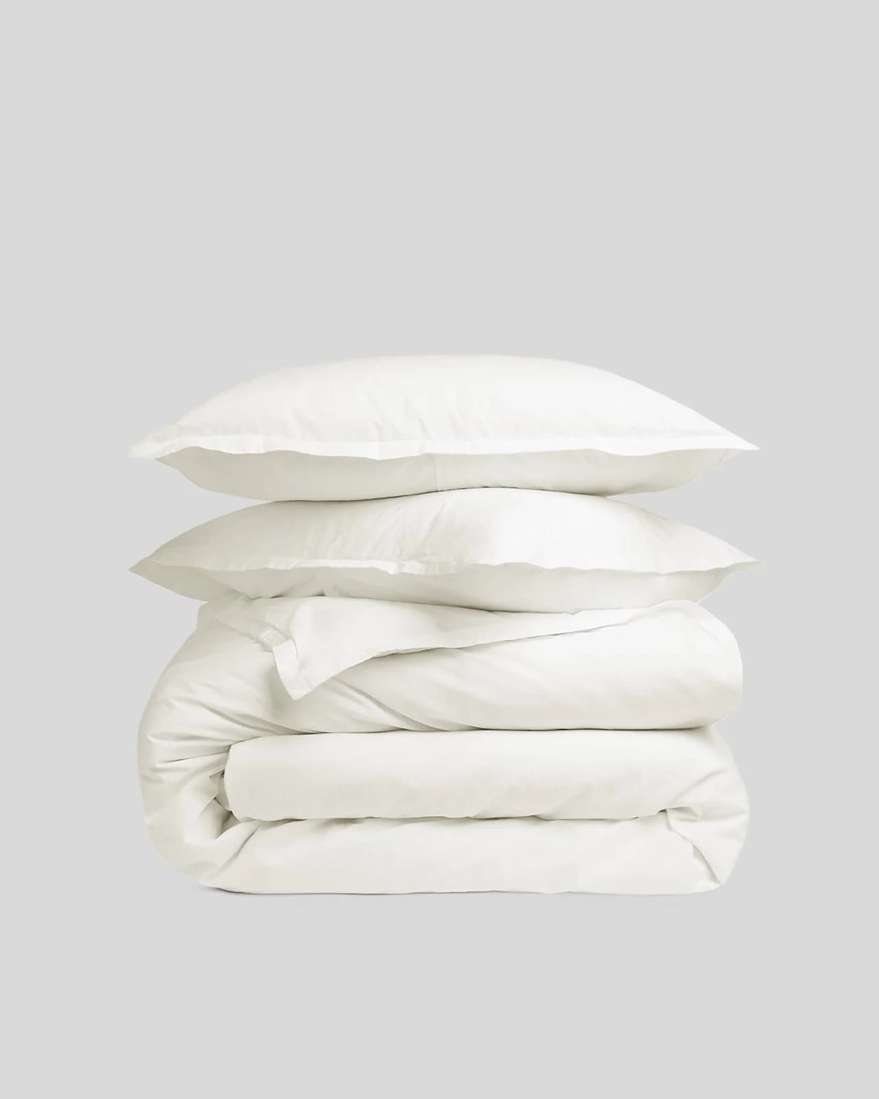 Percale Duvet Cover Set - Cream K/CK by Parachute Home