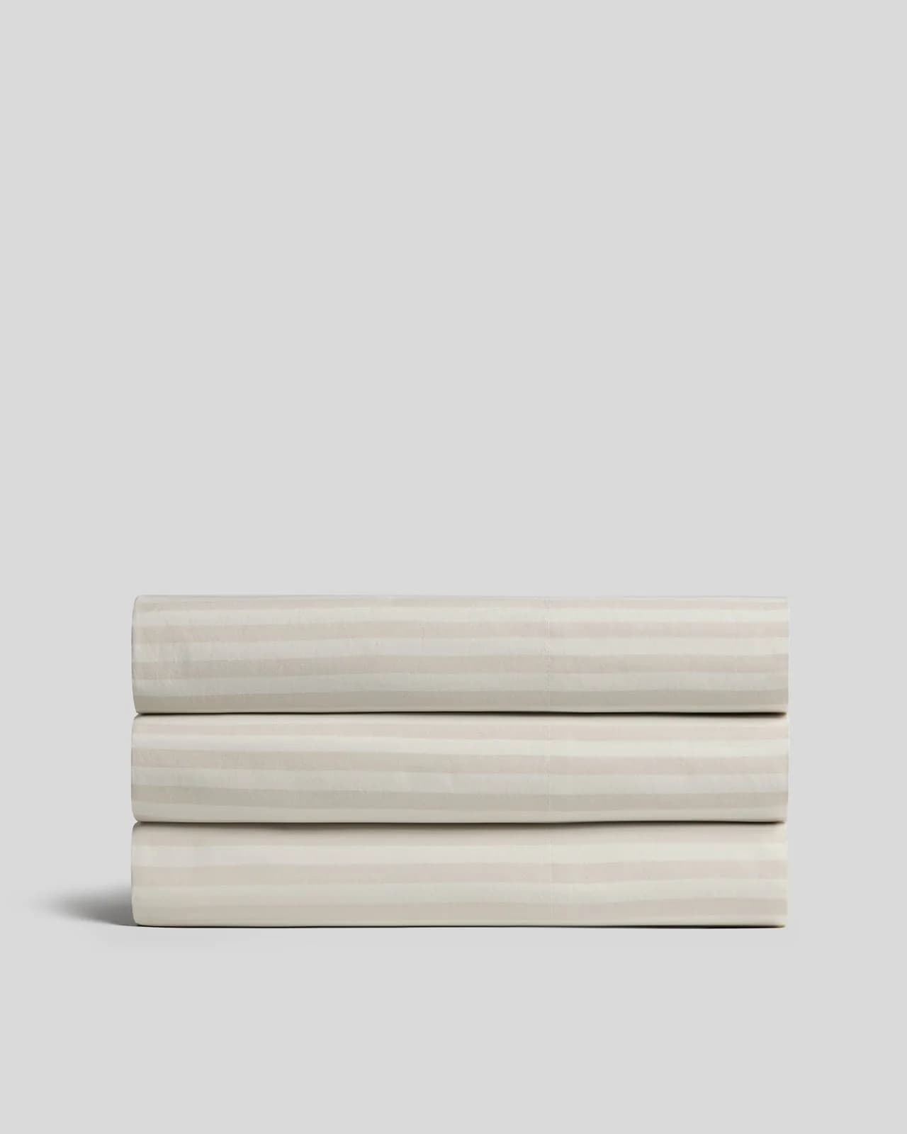 Percale Top Sheet (Bone Stripe) by Parachute Home