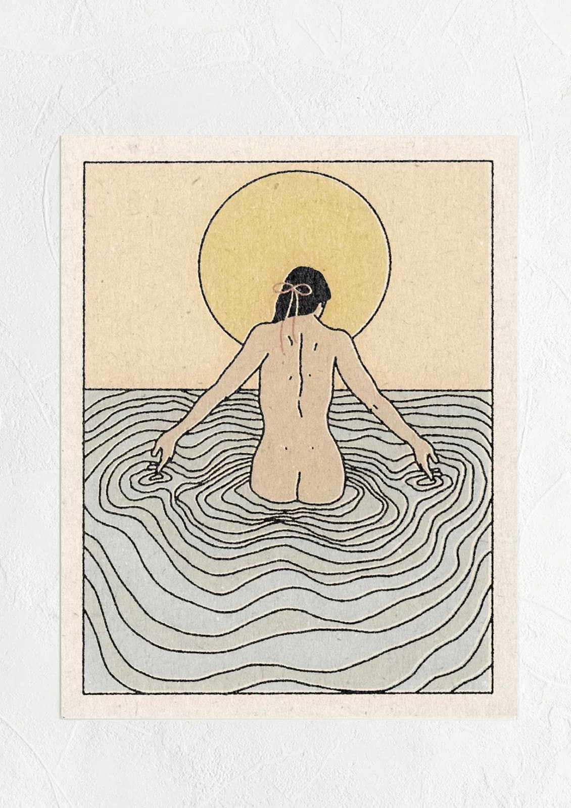 Water Woman Print by Real Fun Wow