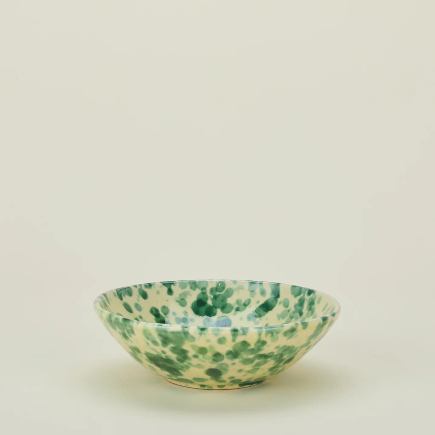 Splatter Low Bowl - Yellow/Green by Sharland